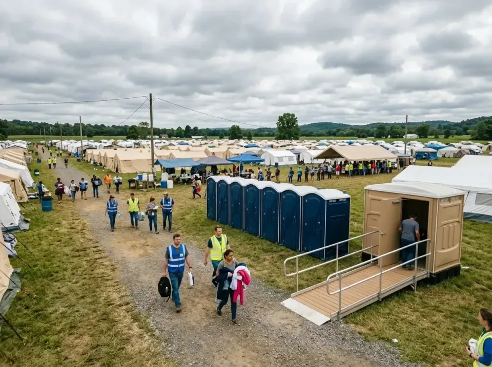 disaster-relief-camp-restrooms-010 — frequently asked questions, Dumpster & Portable Bathrooms Rental in Tyro, NC